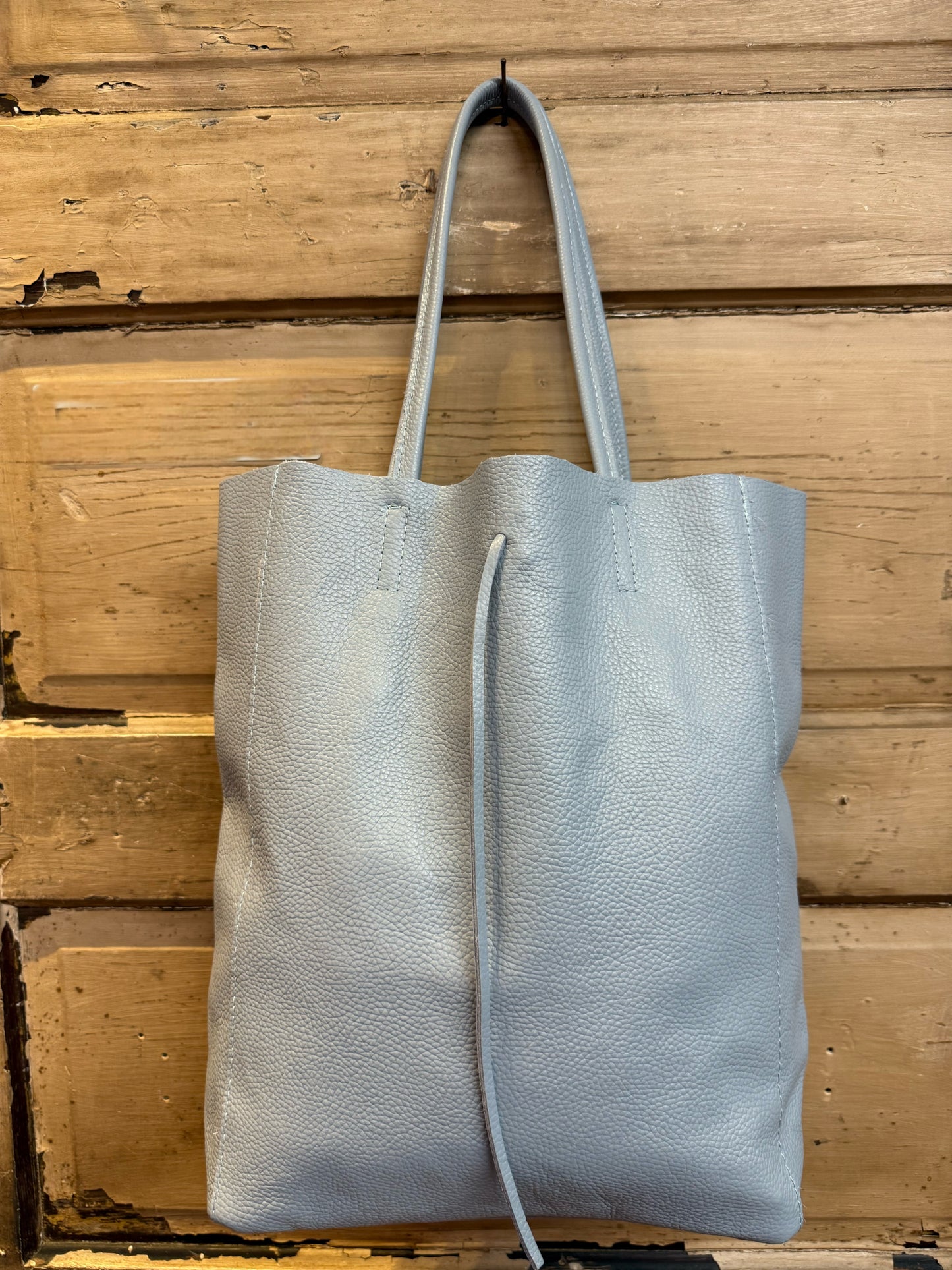Italian Leather Shopping Bags