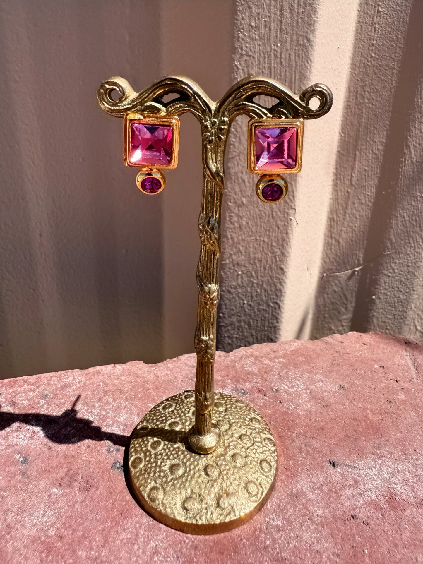 MonnaLuna Pink Stud Earrings