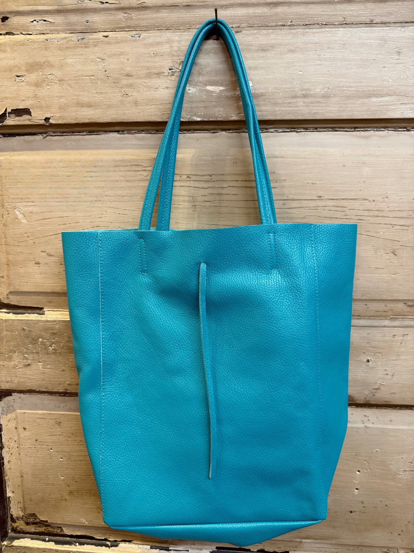 Italian Leather Shopping Bags