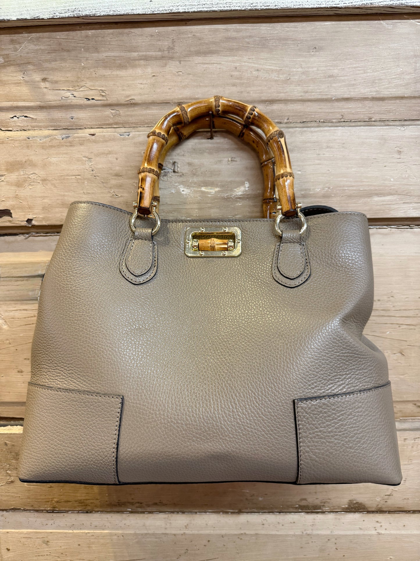 Bamboo Handled Purse