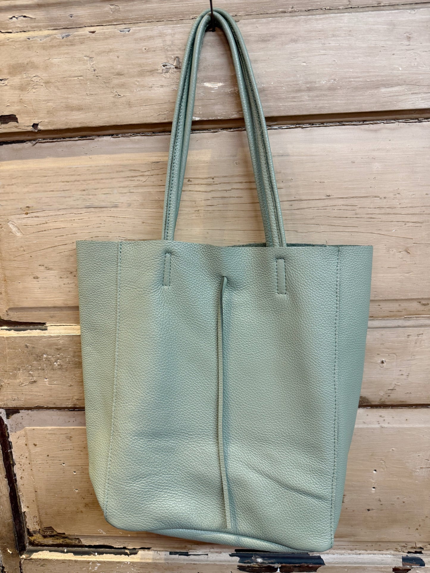 Italian Leather Shopping Bags