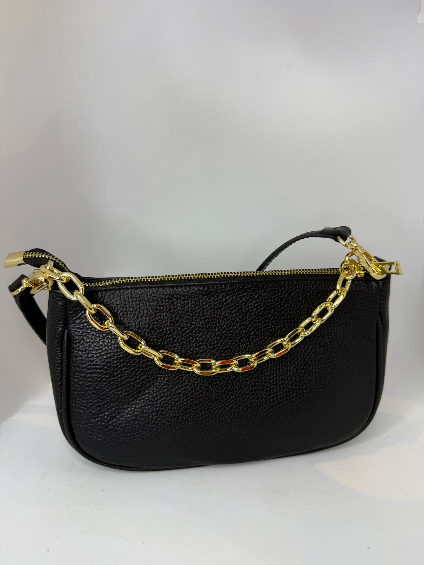 Italian Leather Shoulder Chain Purse