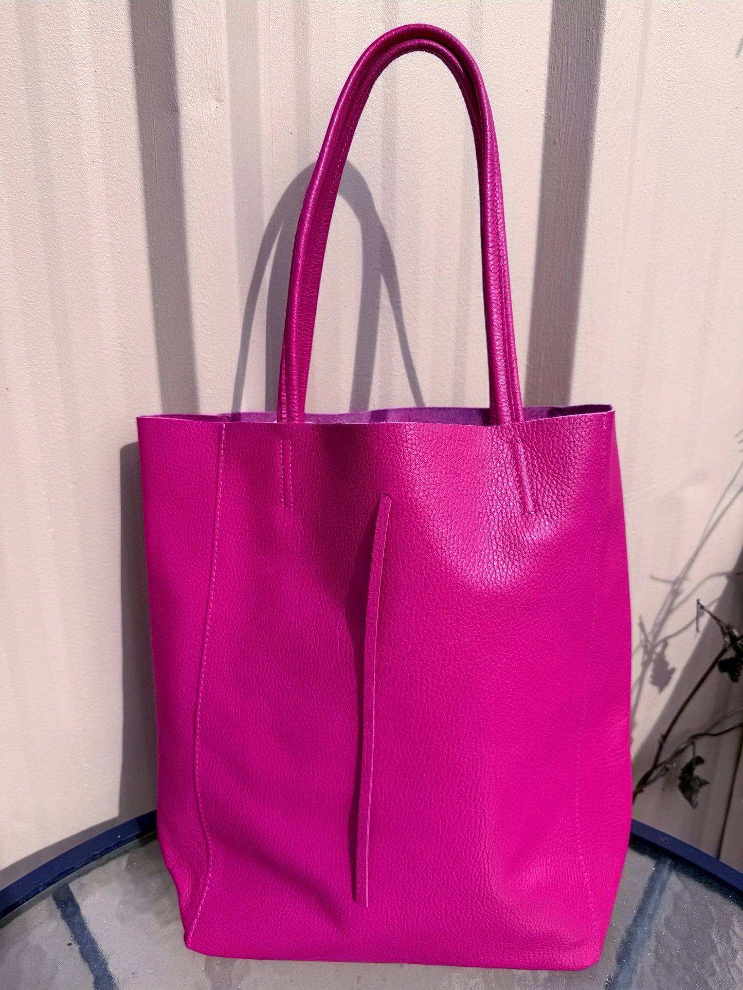 Italian Leather Shopping Bags