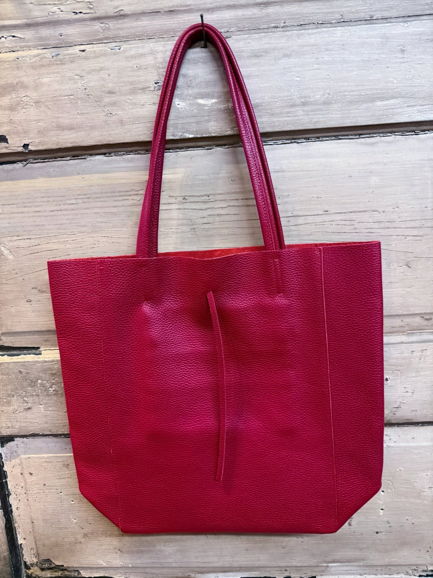 Italian Leather Shopping Bags