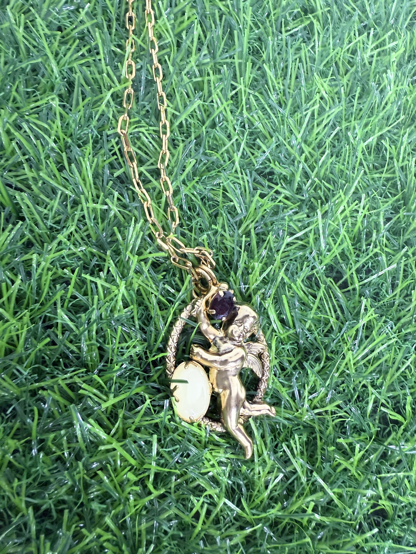 Italian Cupid Necklace
