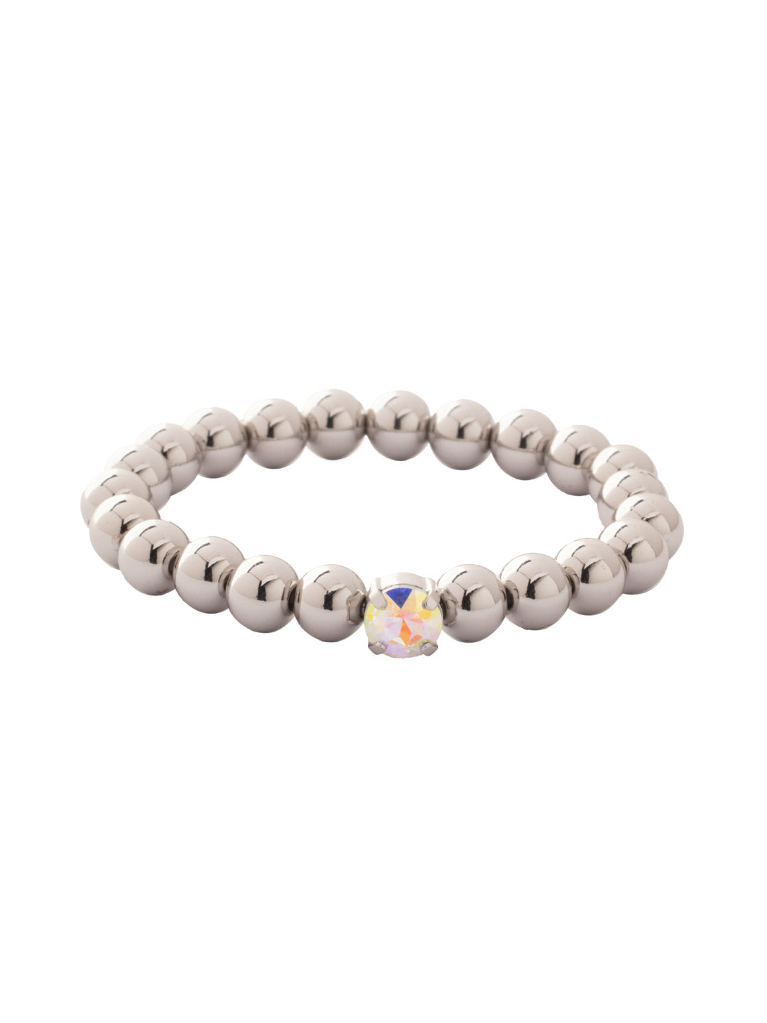 Sorrelli Crystal Aurora Borealis Single Crystal Stretch Bracelet