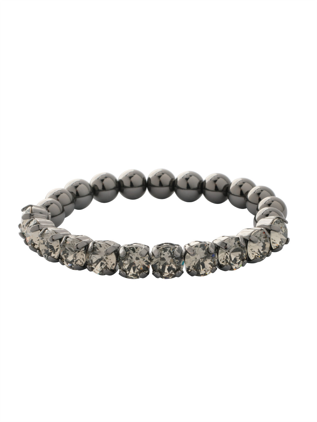 Sorrelli Black Diamond Crystal Zola Stretch Bracelet