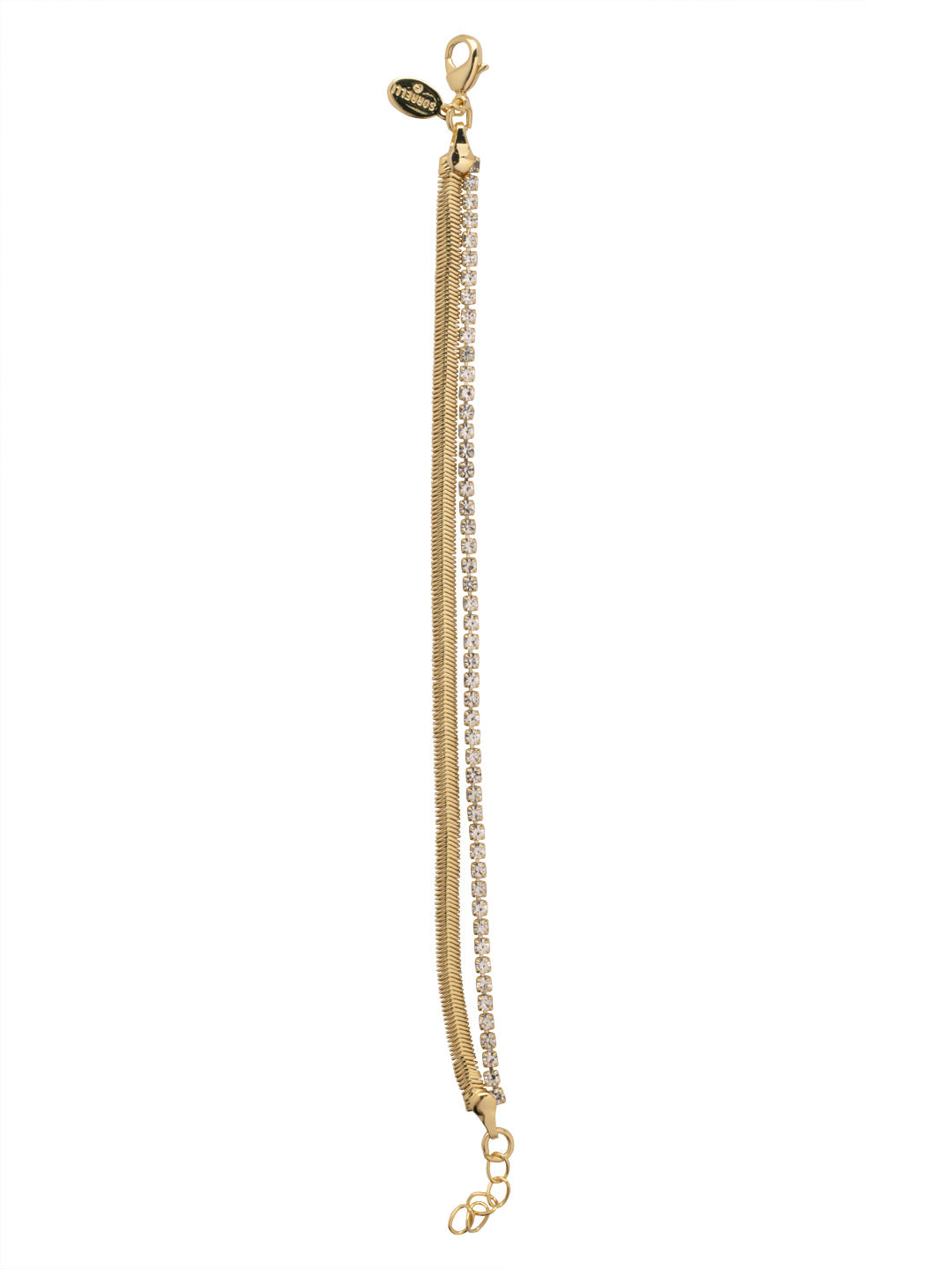 Sorrelli Crystal Mini Crystal Snake Chain Tennis Bracelet