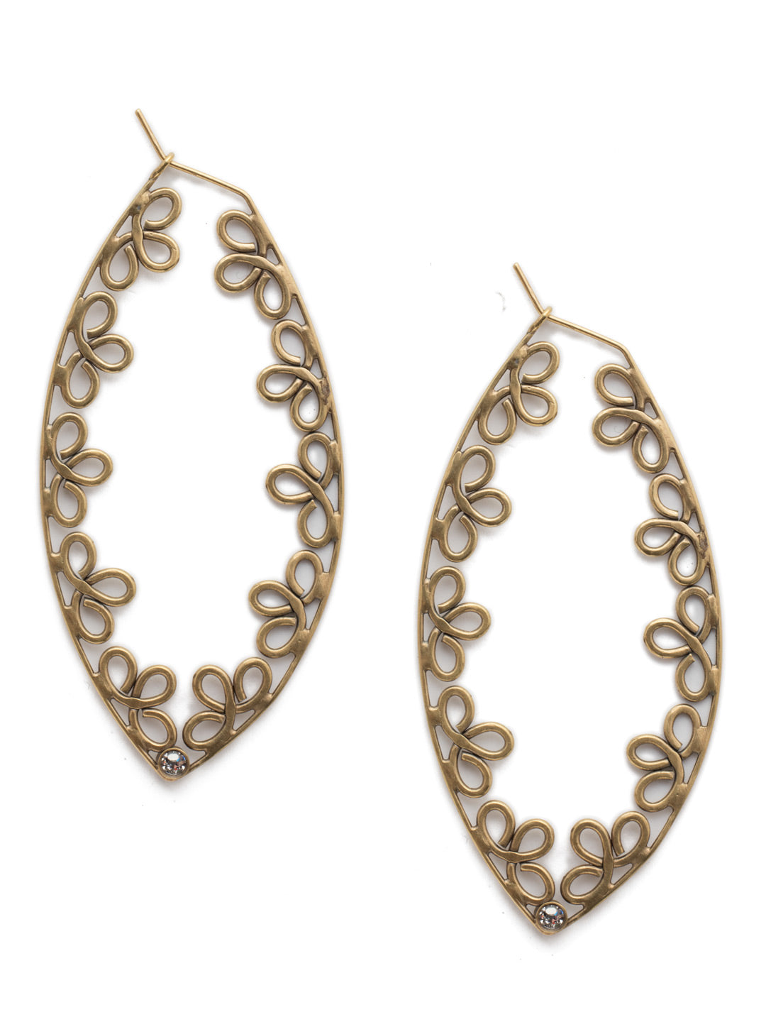 Sorrelli Crystal Yolanda Hoop Earrings
