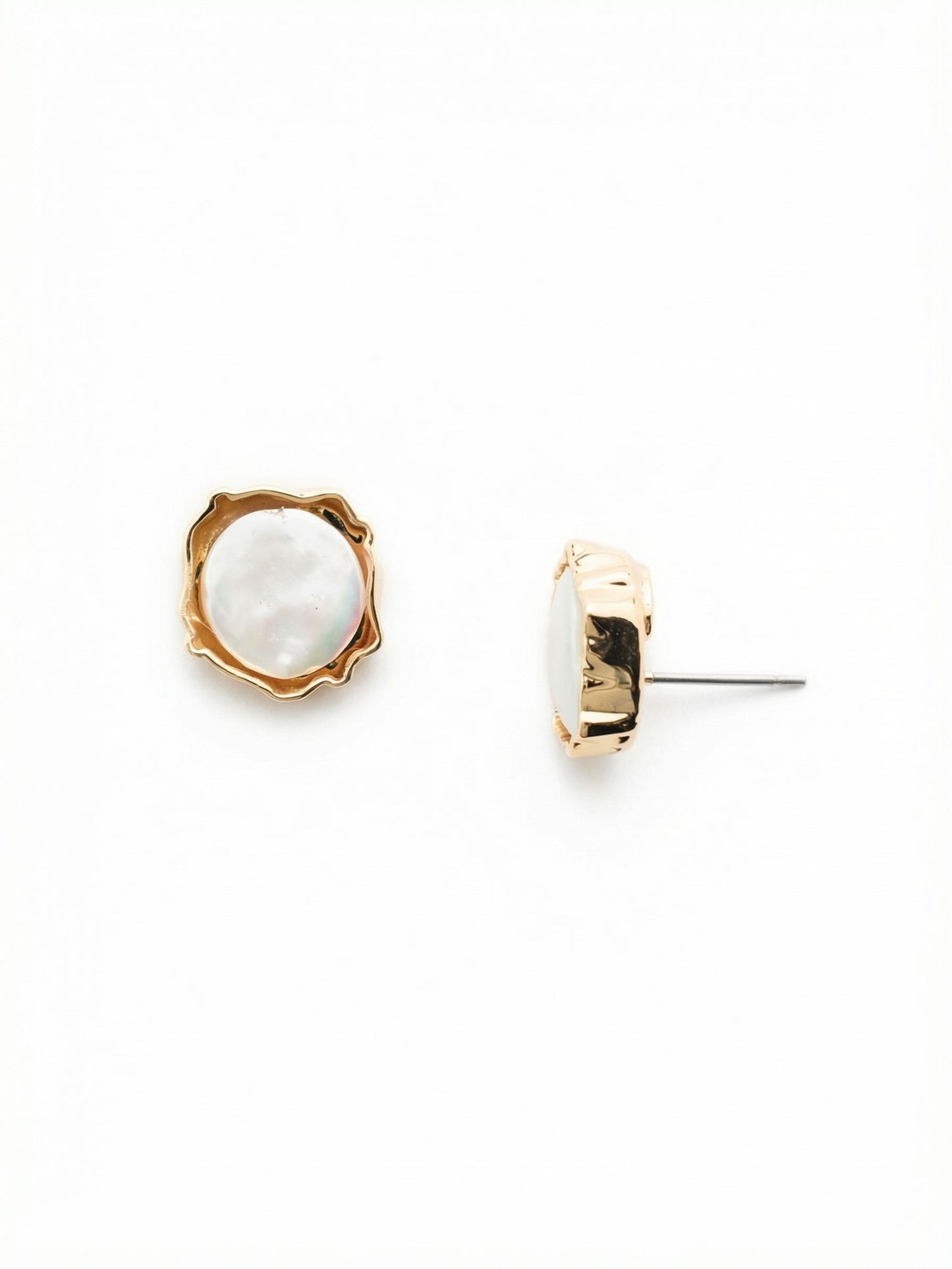 Sorrelli Modern Pearl Diana Stud Earrings