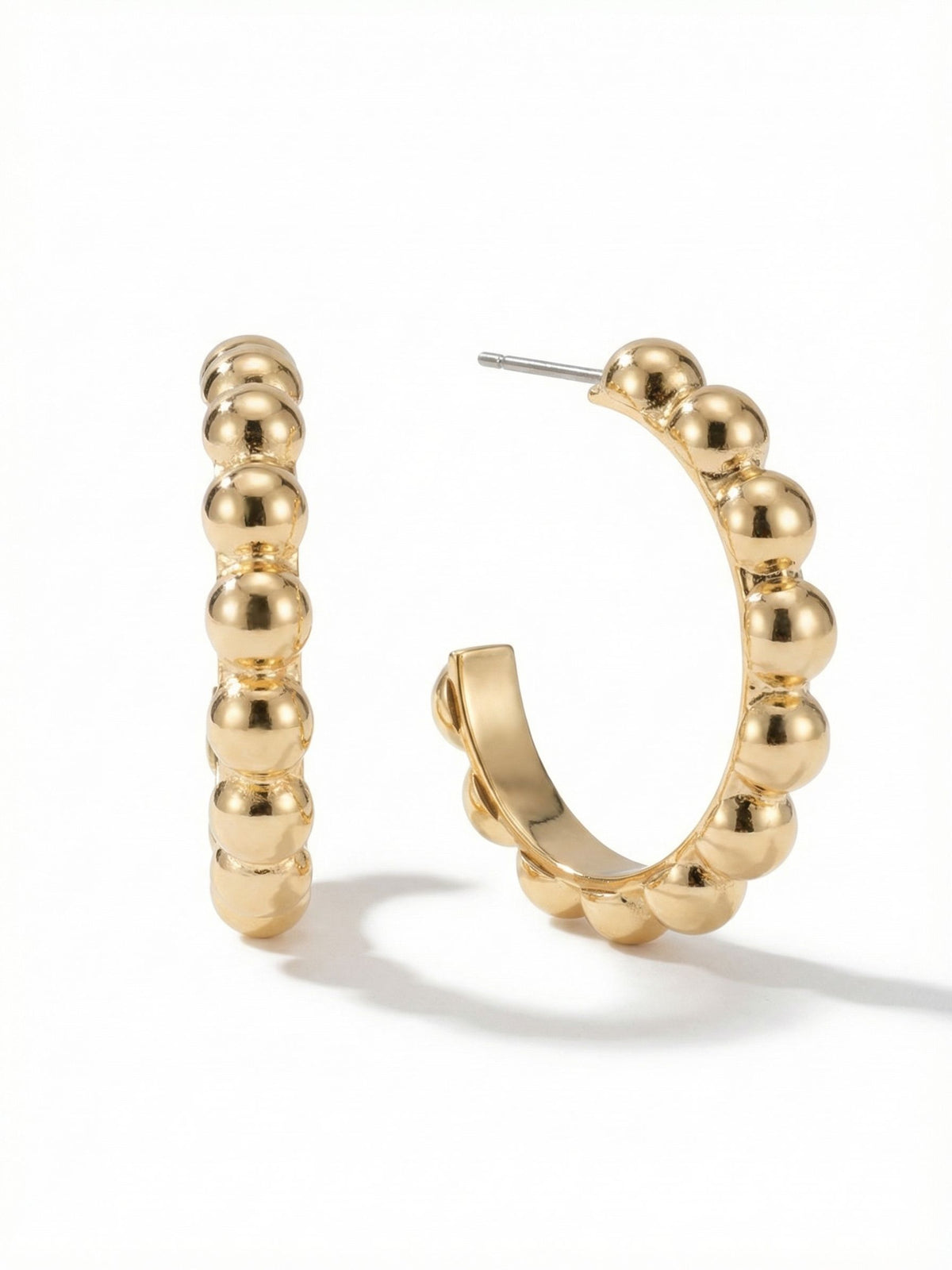 Sorrelli Bare Metallic Bauble Hoop Earrings