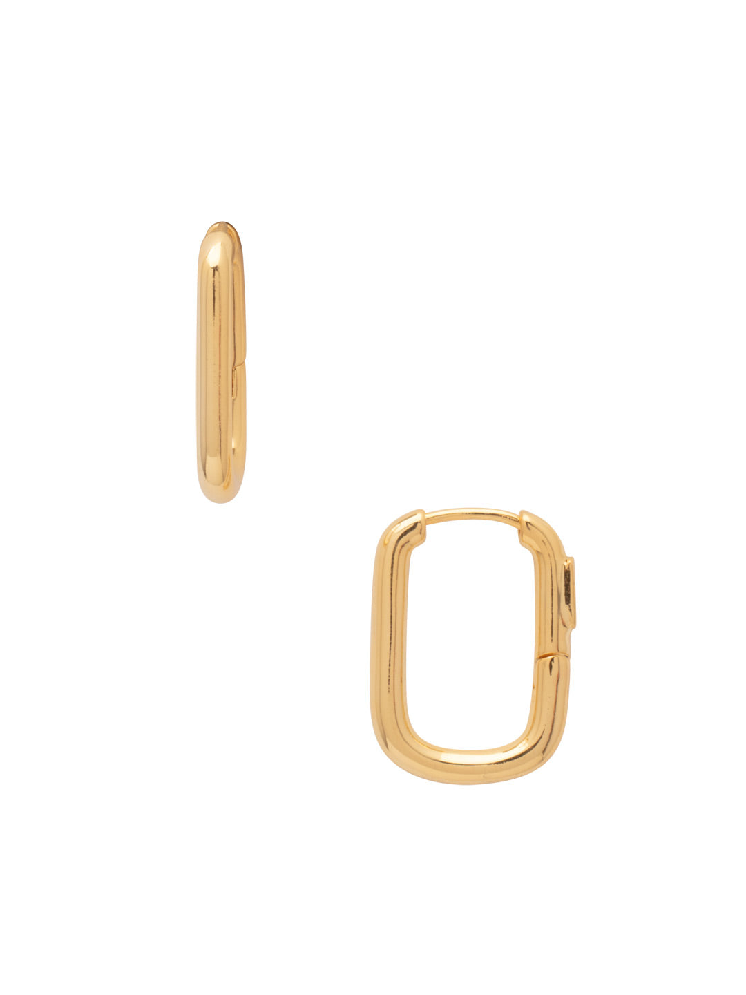 Sorrelli Bare Metallic Rectangle Hoop Earrings