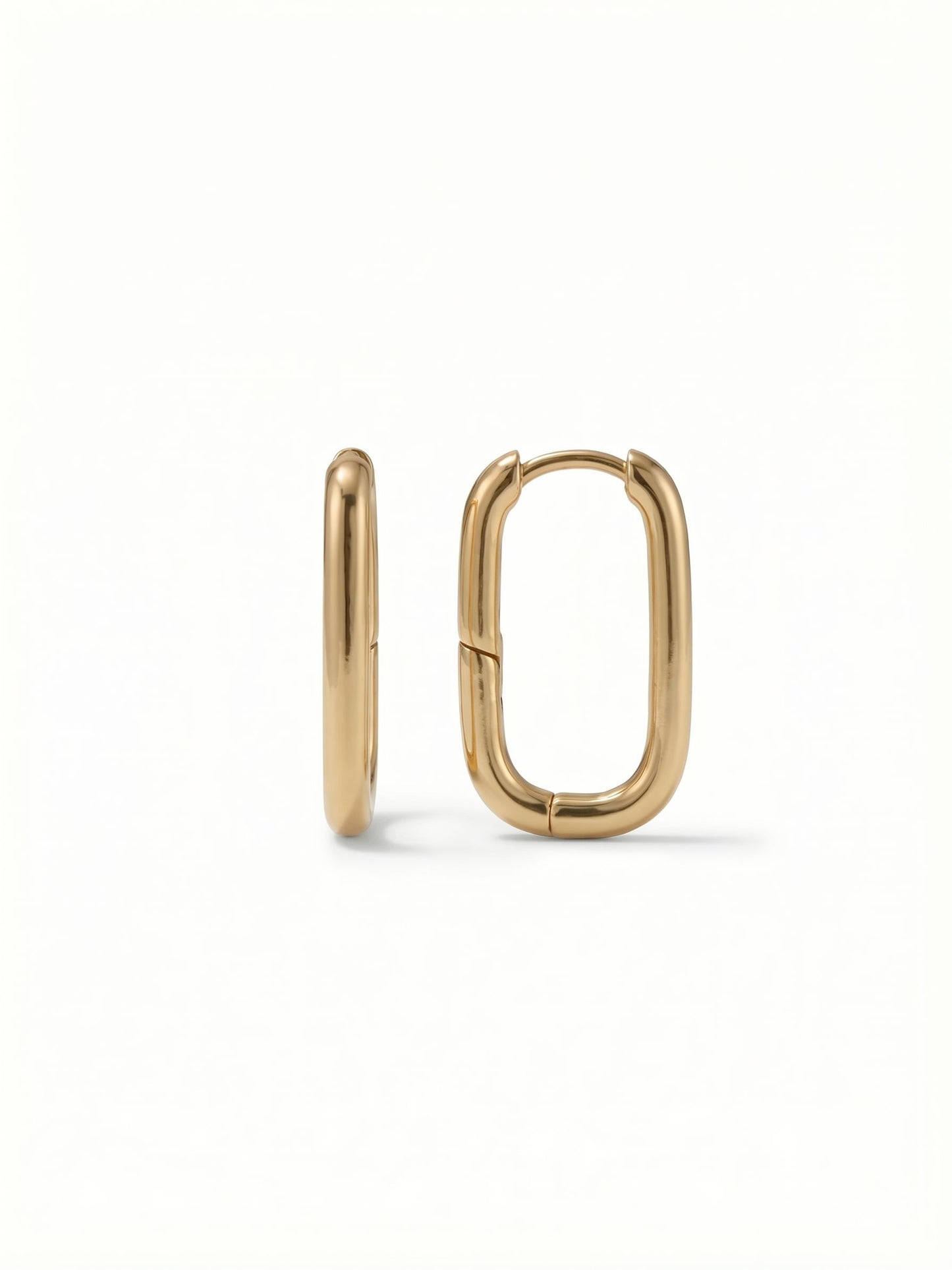 Sorrelli Bare Metallic Rectangle Hoop Earrings