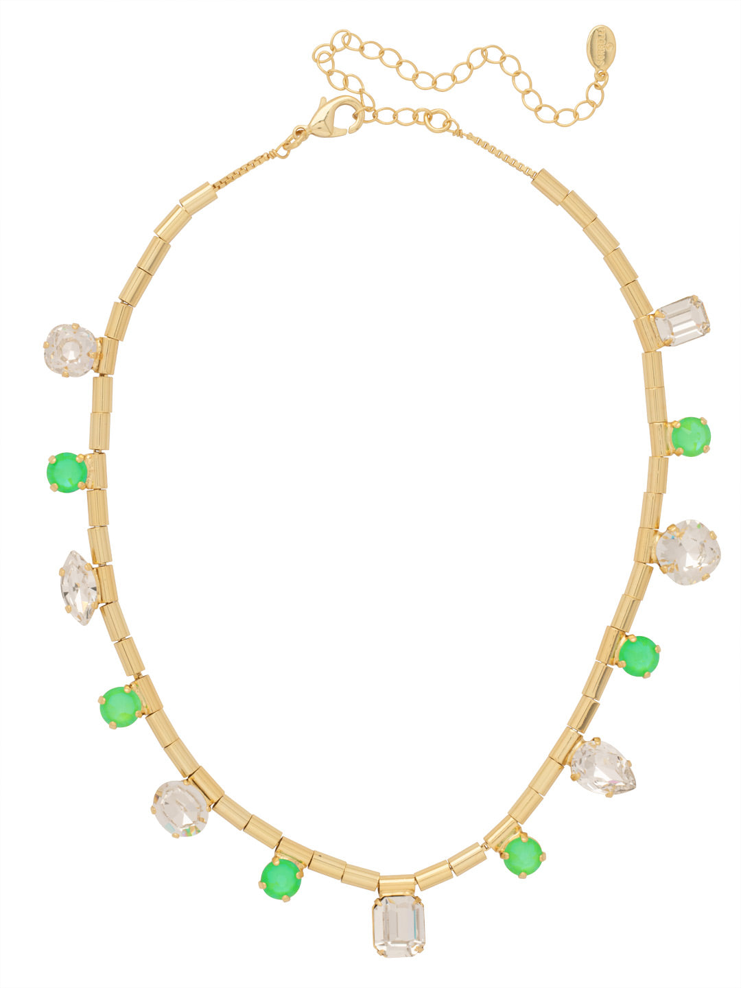 Sorrelli Electric Green Janelle Chunky Tennis Necklace