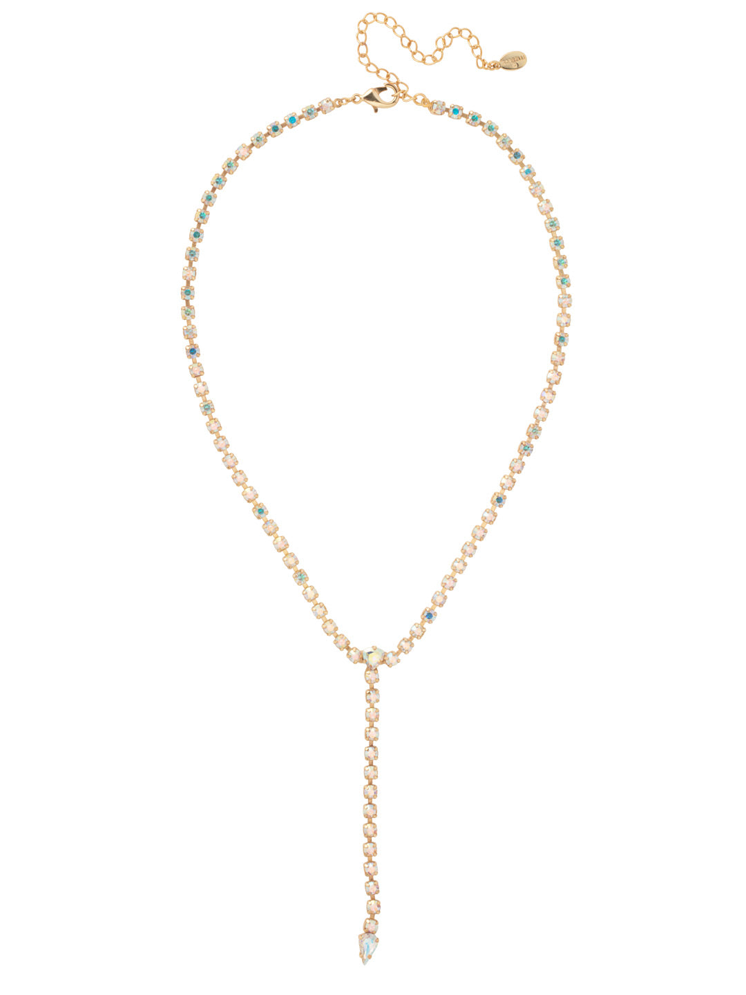 Sorrelli Crystal Aurora Borealis Lena Lariat Long Necklace