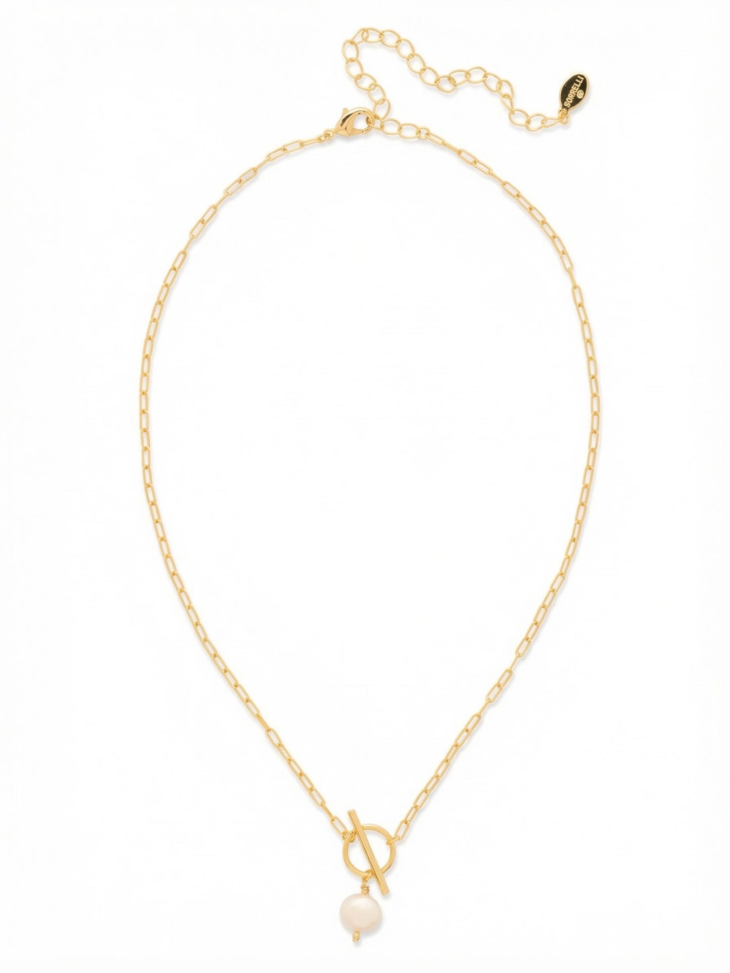 Sorrelli Modern Pearl Pearl Toggle Pendant Necklace