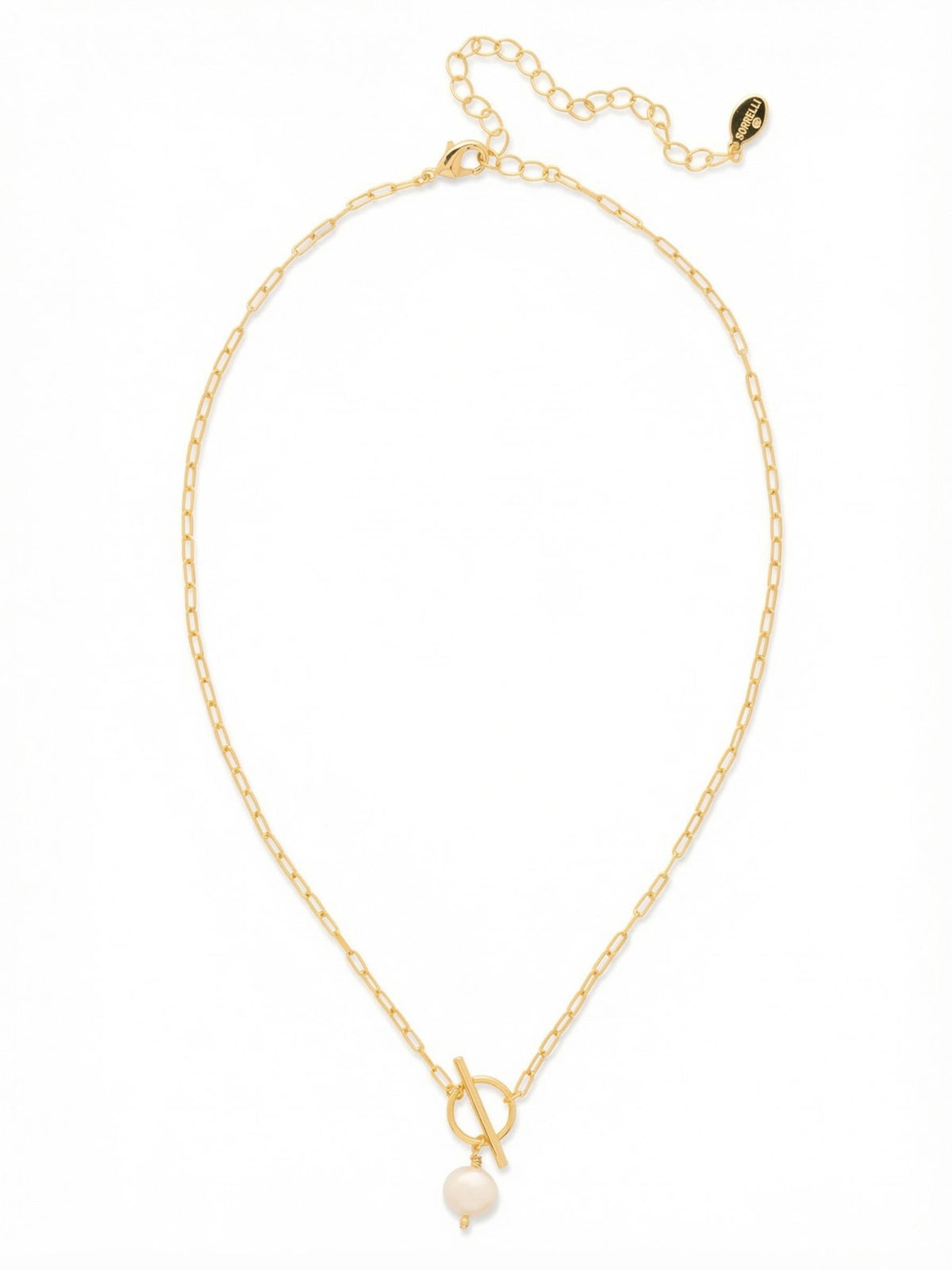 Sorrelli Modern Pearl Pearl Toggle Pendant Necklace