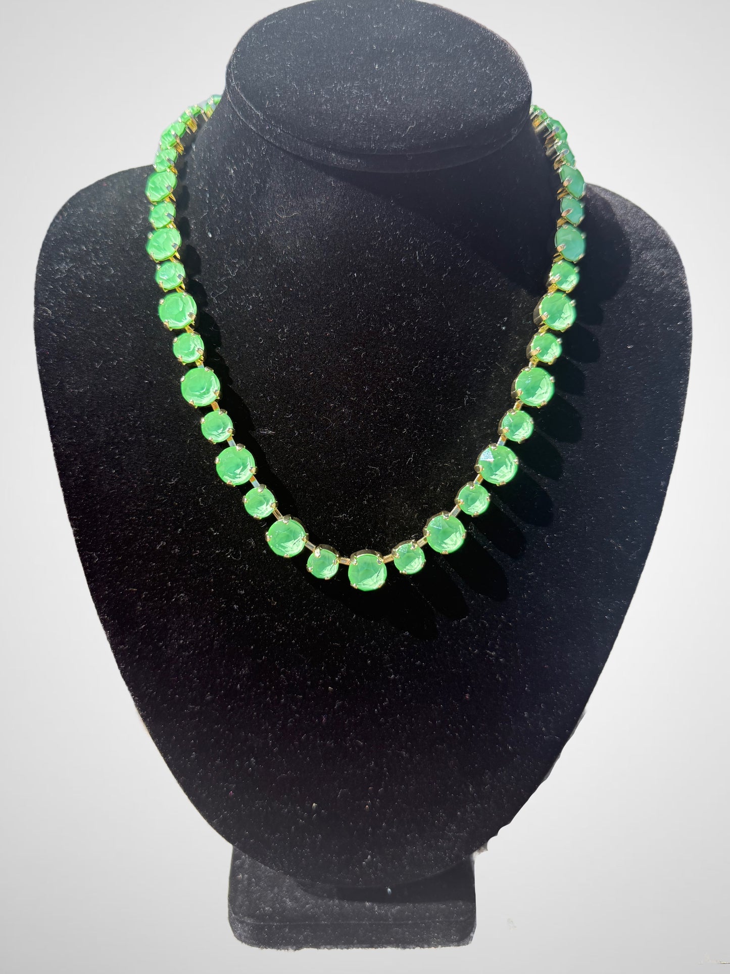 Jules Maddie Electric Green Necklace