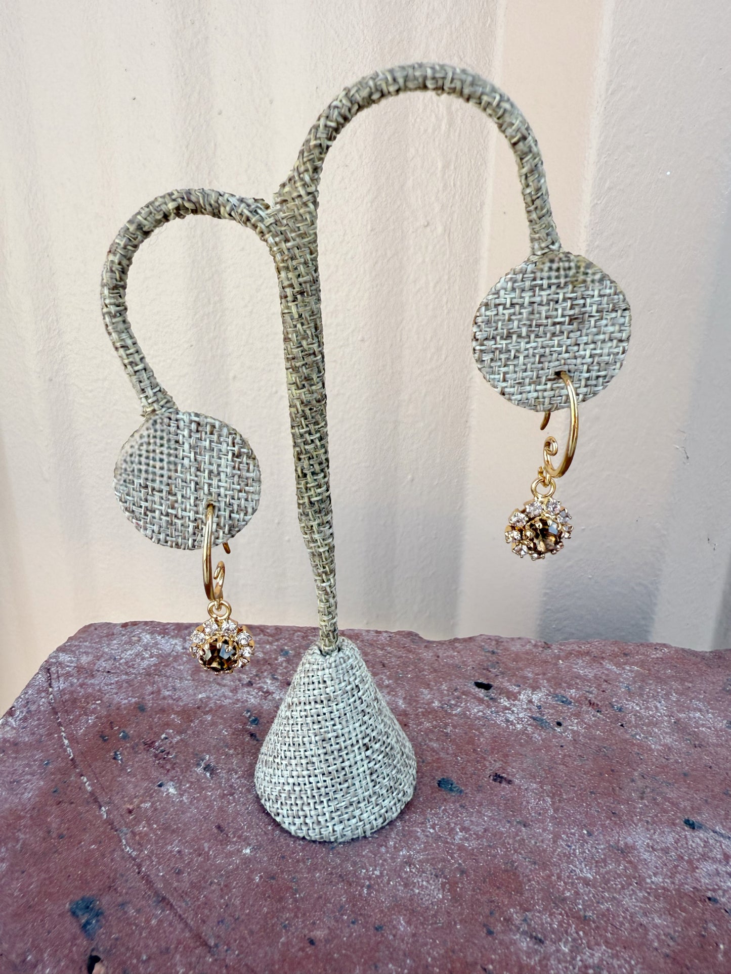 MonnaLuna Dangle Earrings-- Brown