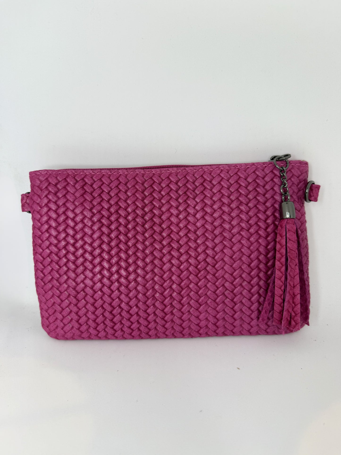 Italian Leather Woven Purse