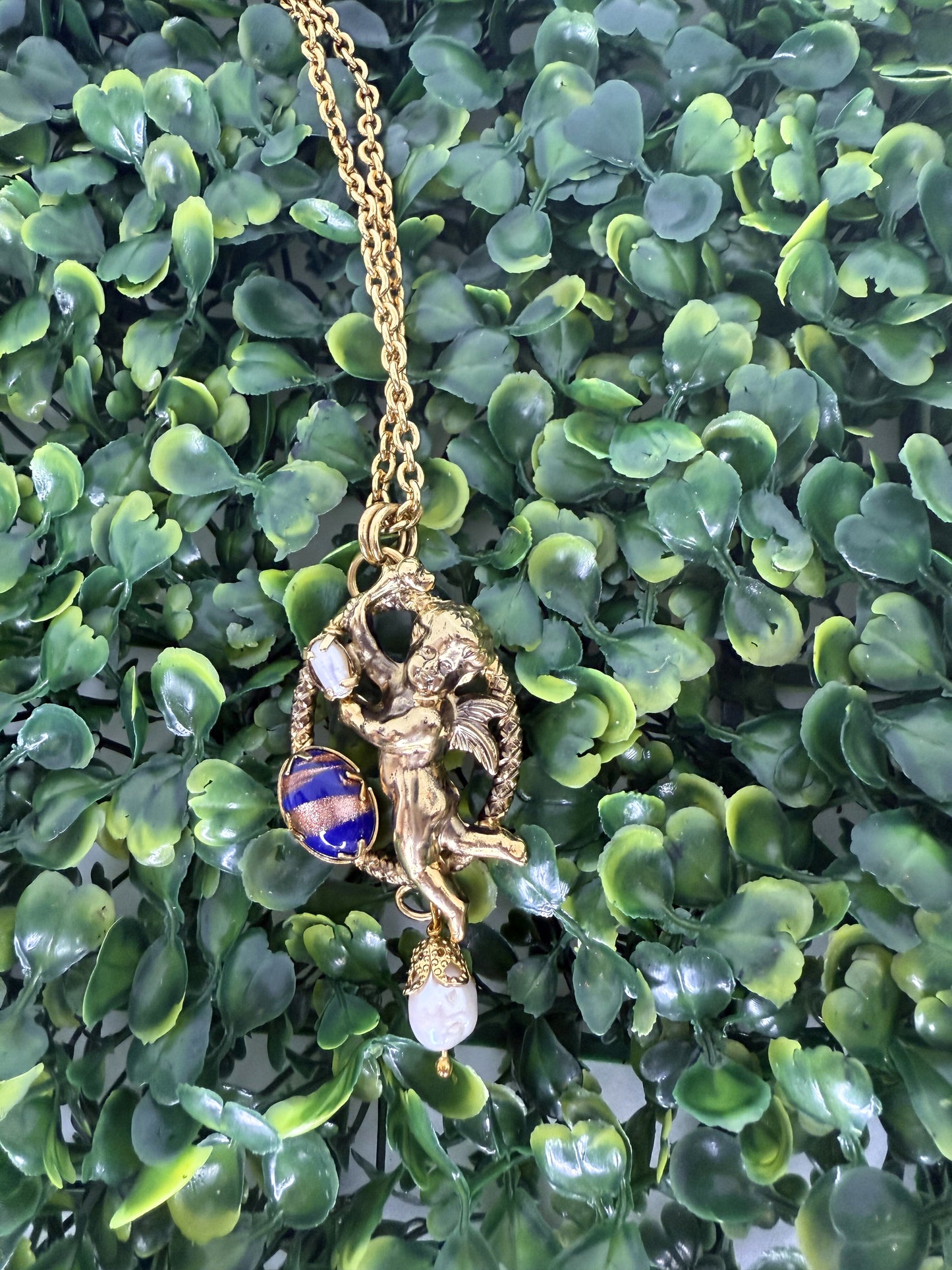 Italian Cupid Necklace