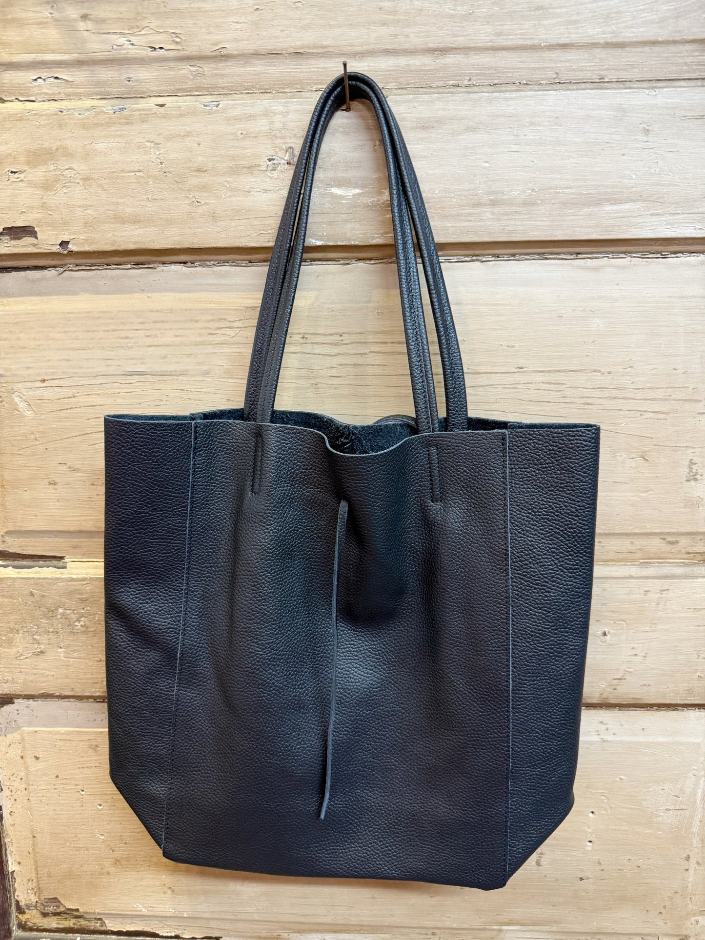 Italian Leather Shopping Bags