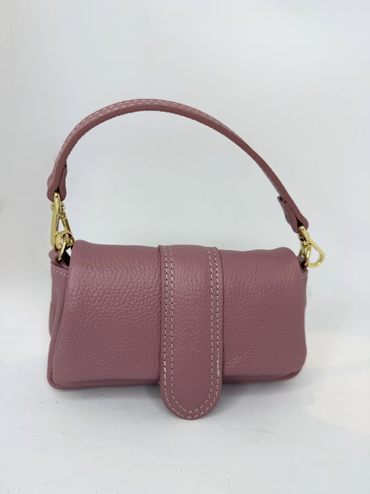 Italian Leather Chain Crossbody