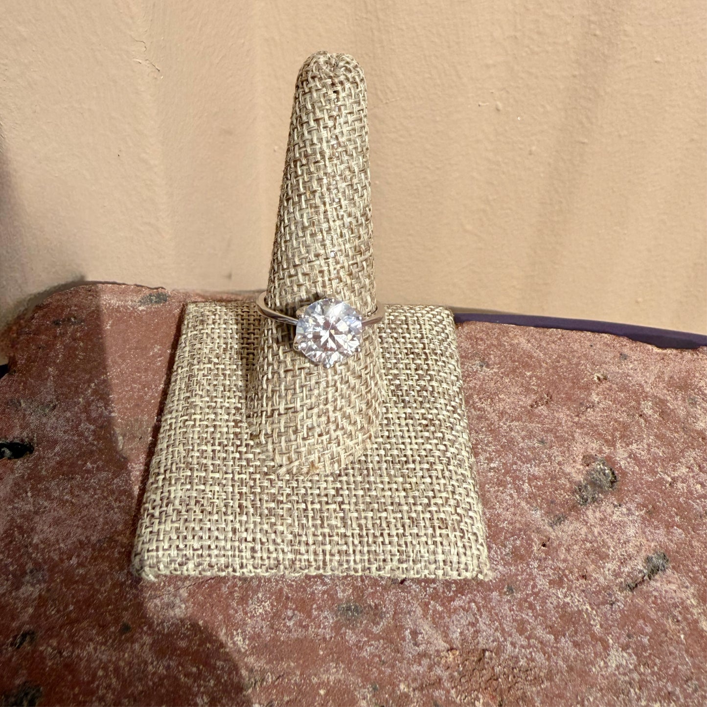 Moissanite Solitaire Ring