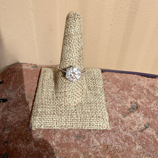 Moissanite Solitaire Ring