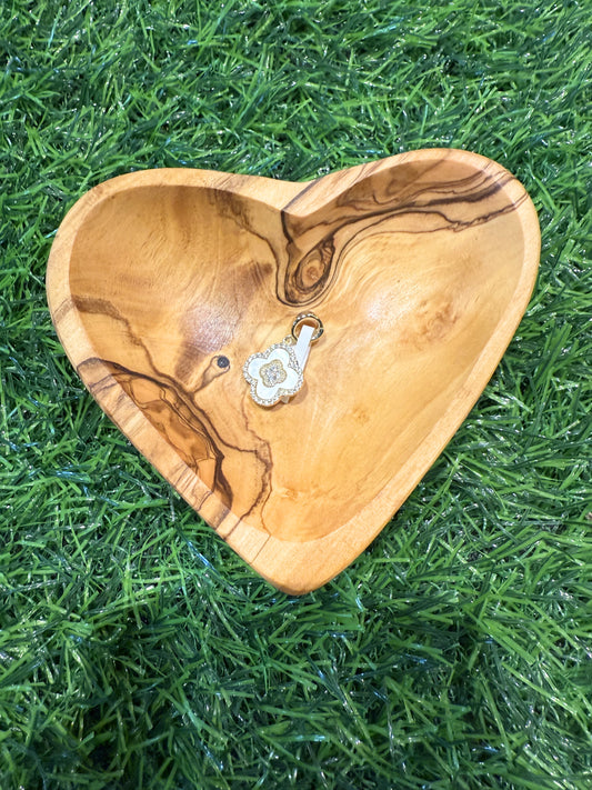 Mother of Pearl Clover Charm