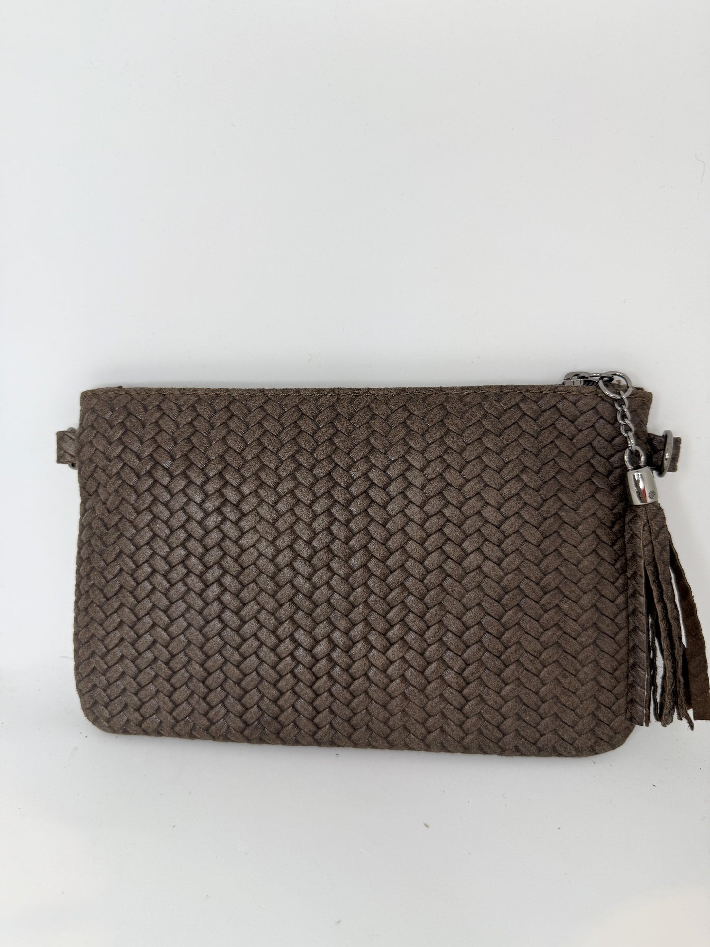 Italian Leather Woven Purse