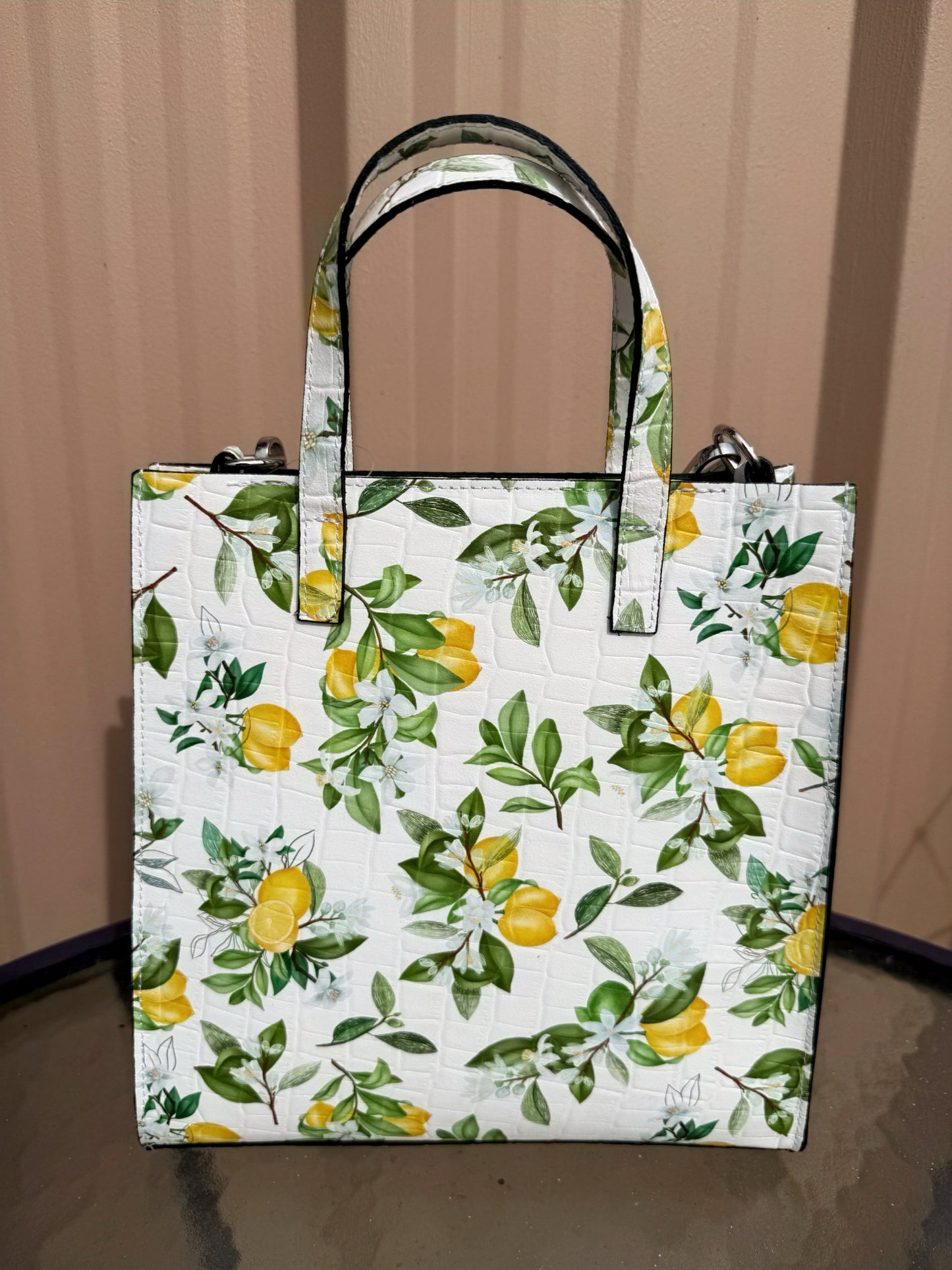 Lemon Italian Leather Purse