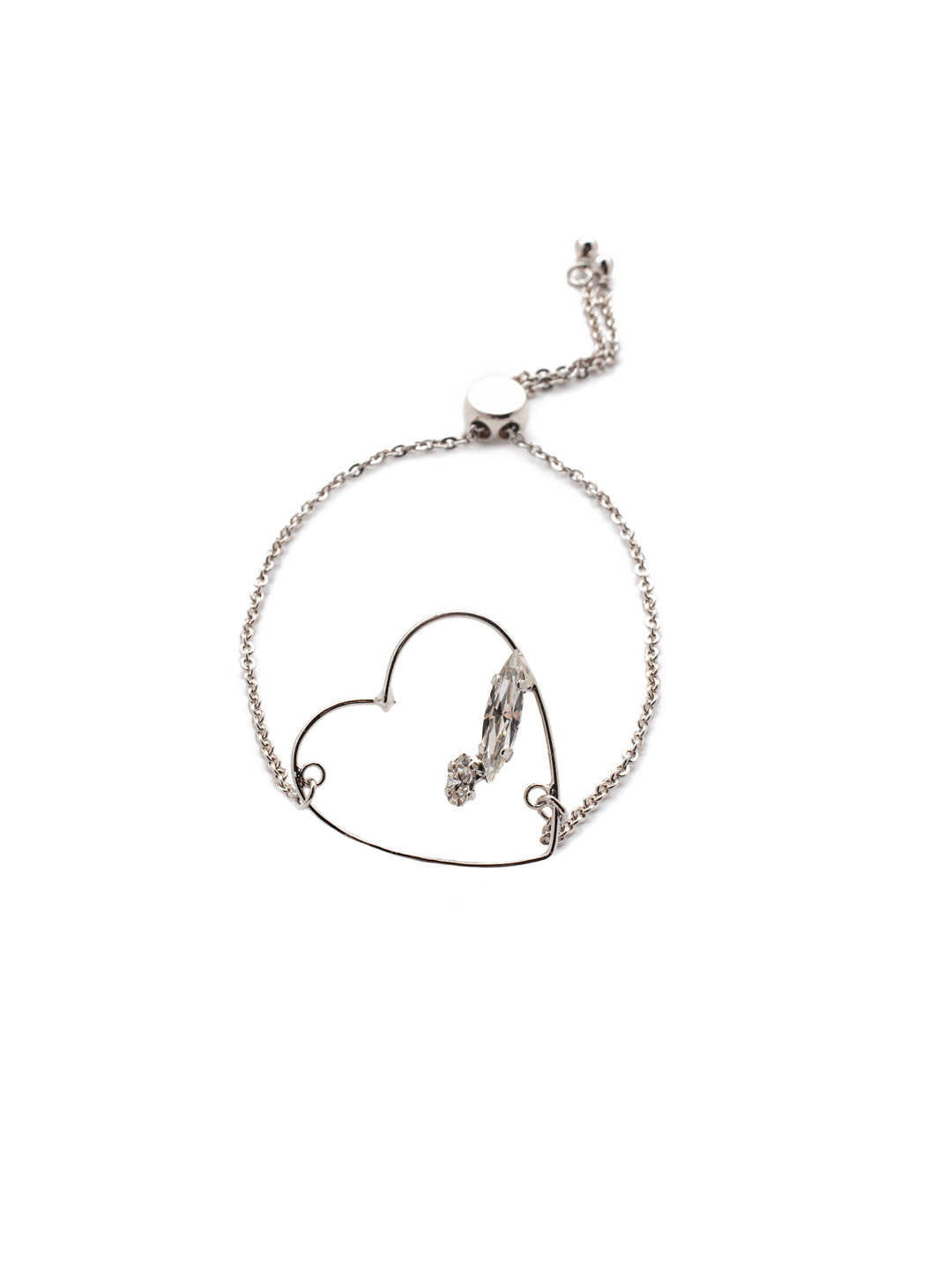 Sorrelli Crystal Love Slider Bracelet