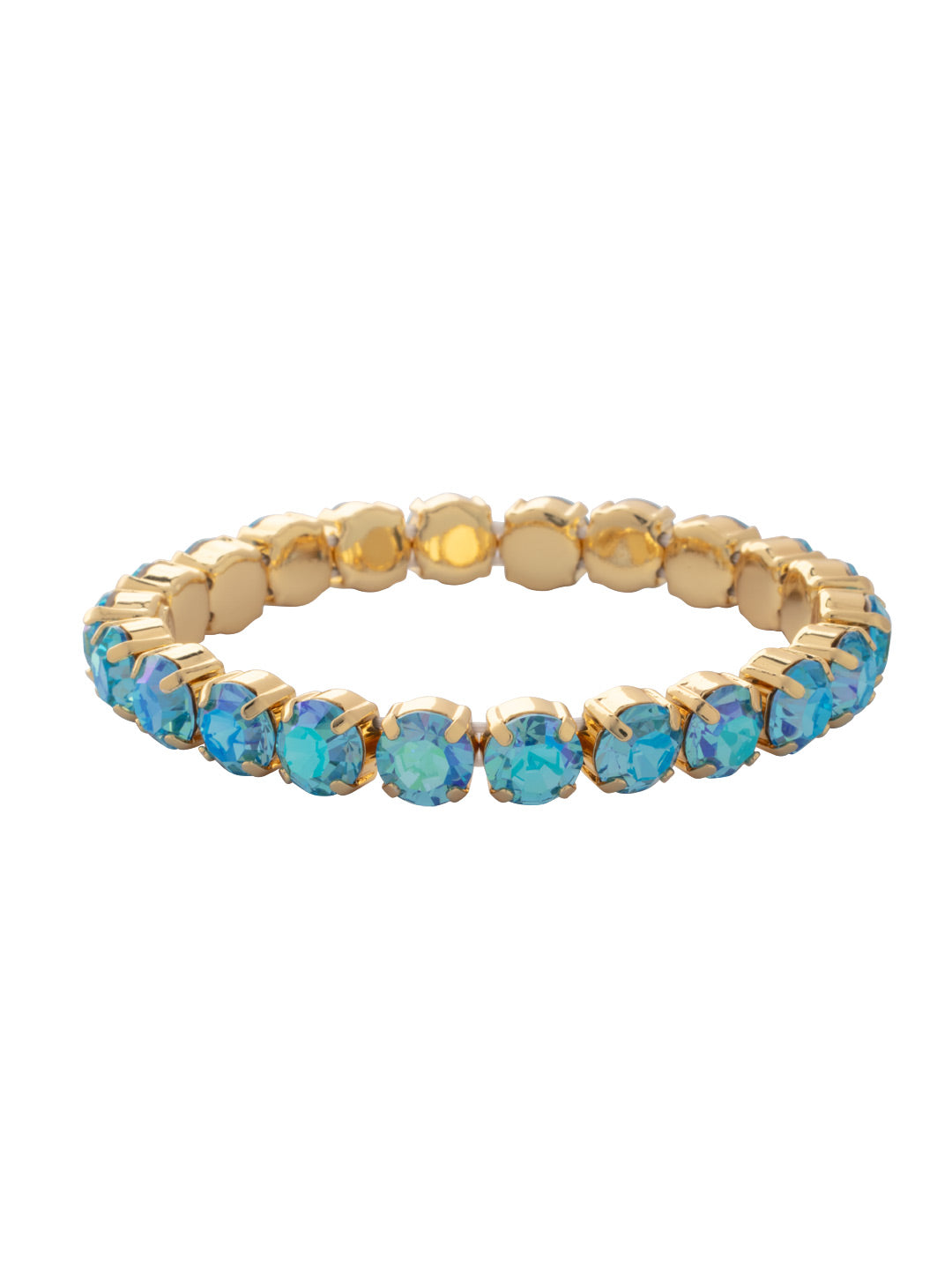 Sorrelli Aqua Aurora Borealis 7 inch Sienna Stretch Bracelet