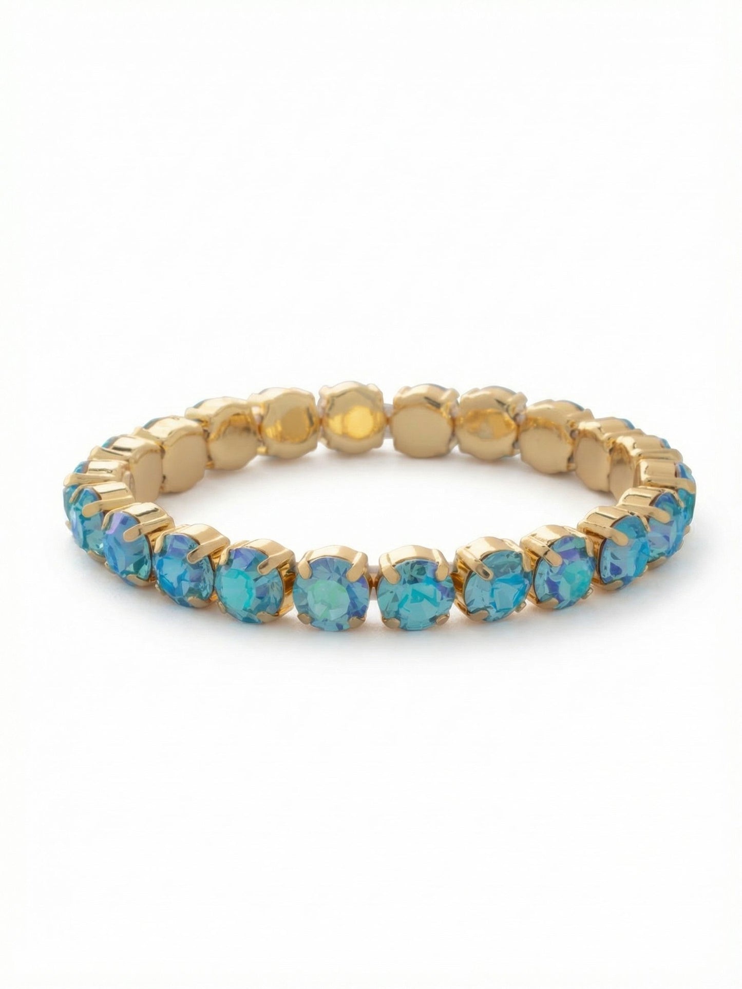 Sorrelli Aqua Aurora Borealis 7 inch Sienna Stretch Bracelet