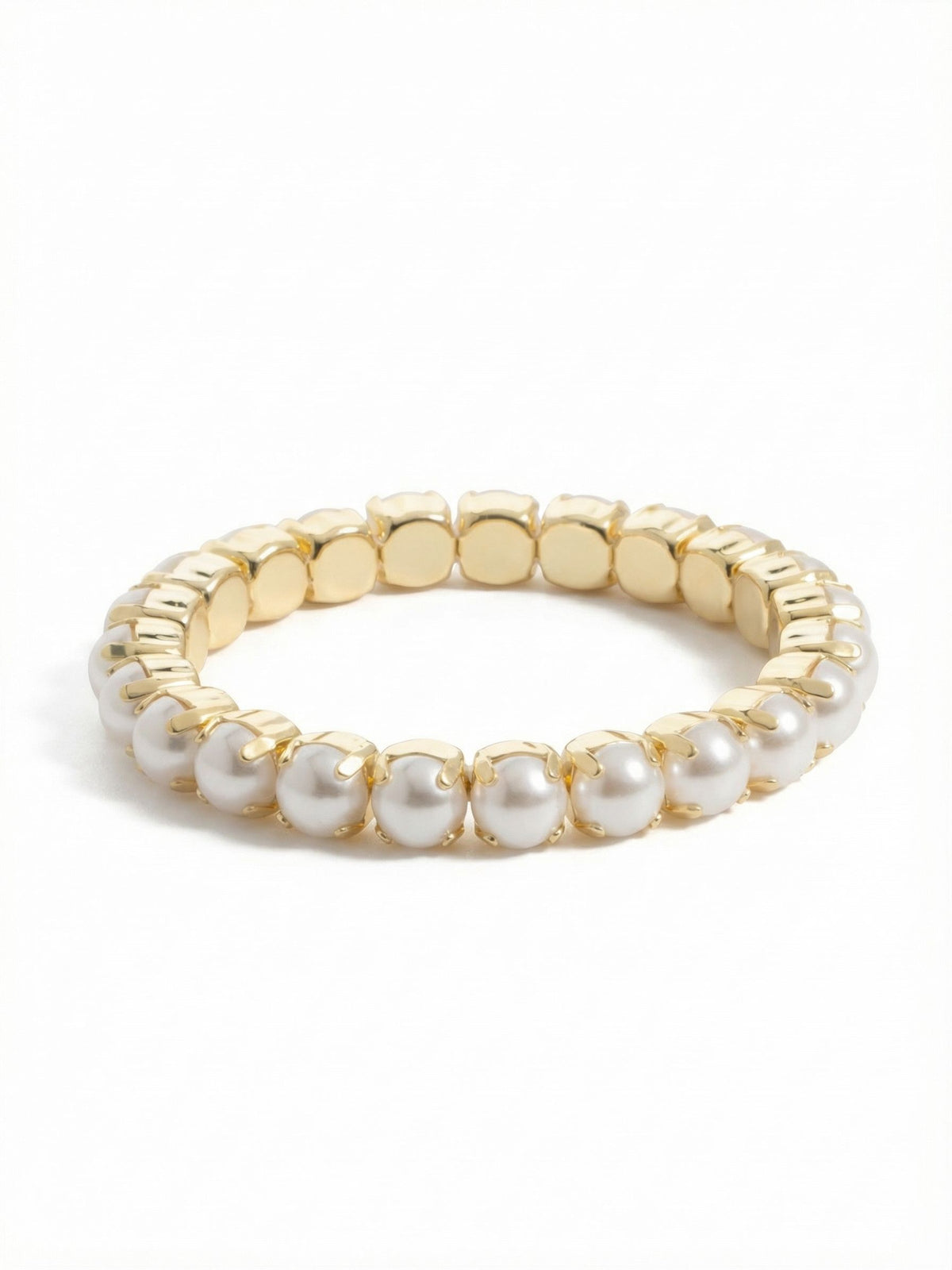 Sorrelli Modern Pearl 7 inch Sienna Stretch Bracelet