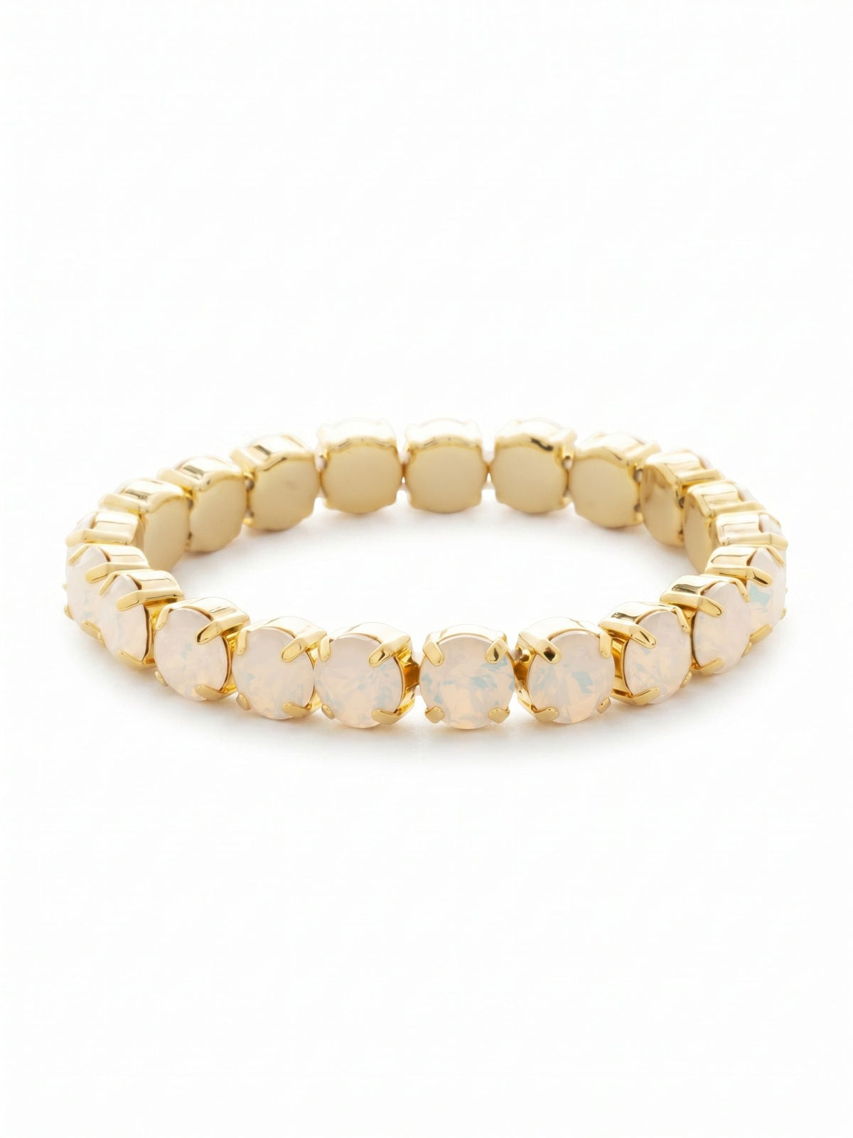 Sorrelli White Opal 7 inch Sienna Stretch Bracelet