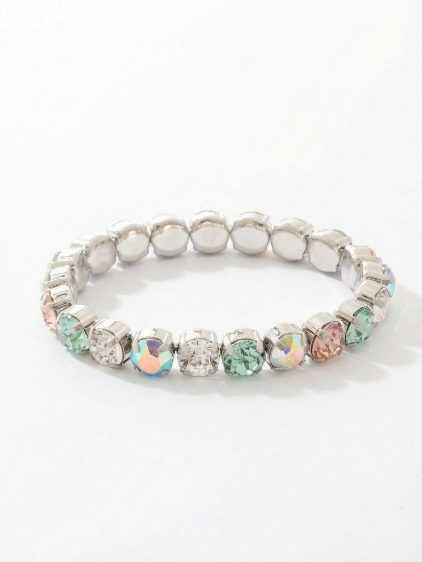 Sorrelli Rainbow Quartz 7 inch Sienna Stretch Bracelet