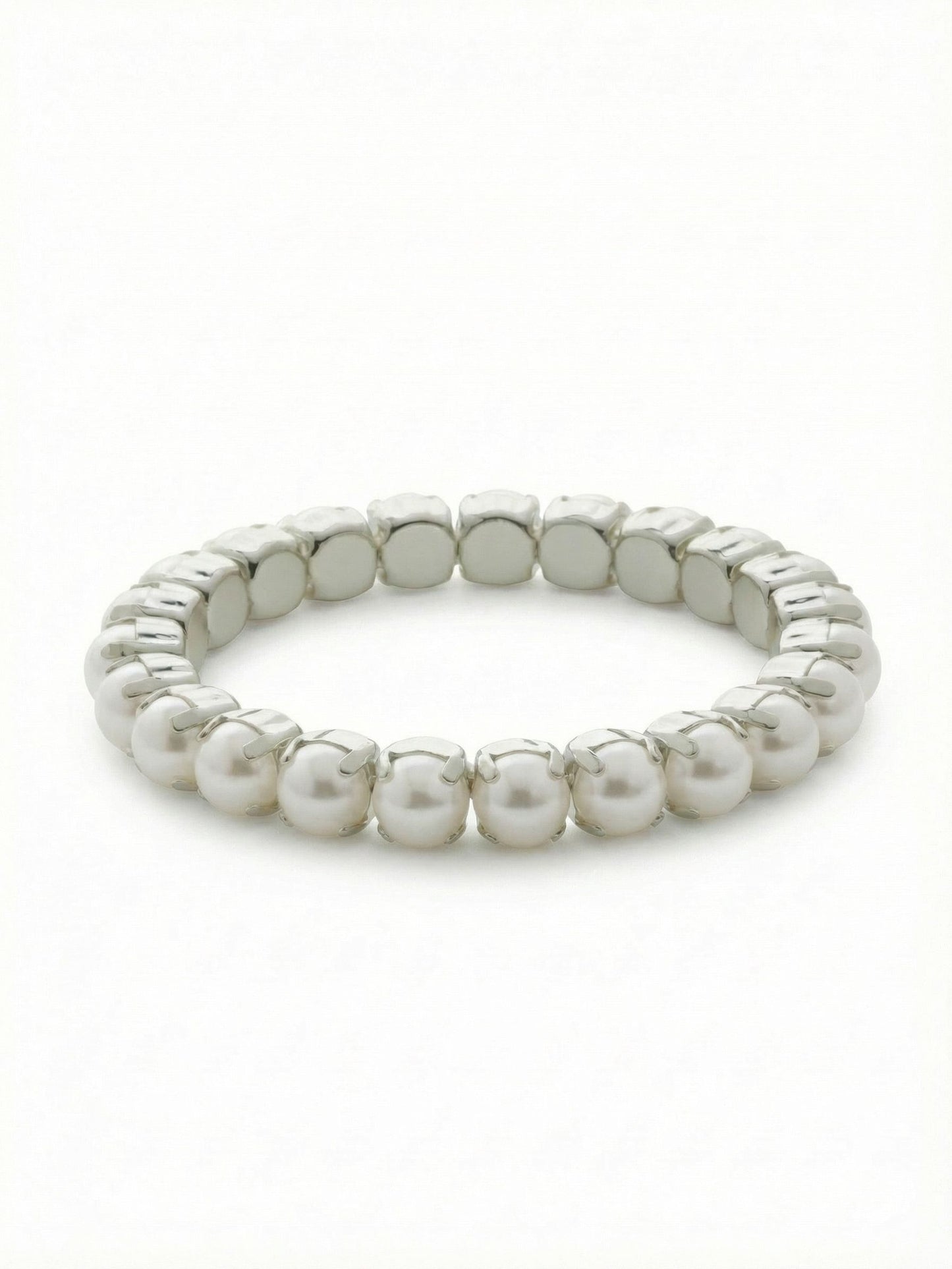 Sorrelli Modern Pearl 8 inch Sienna Stretch Bracelet