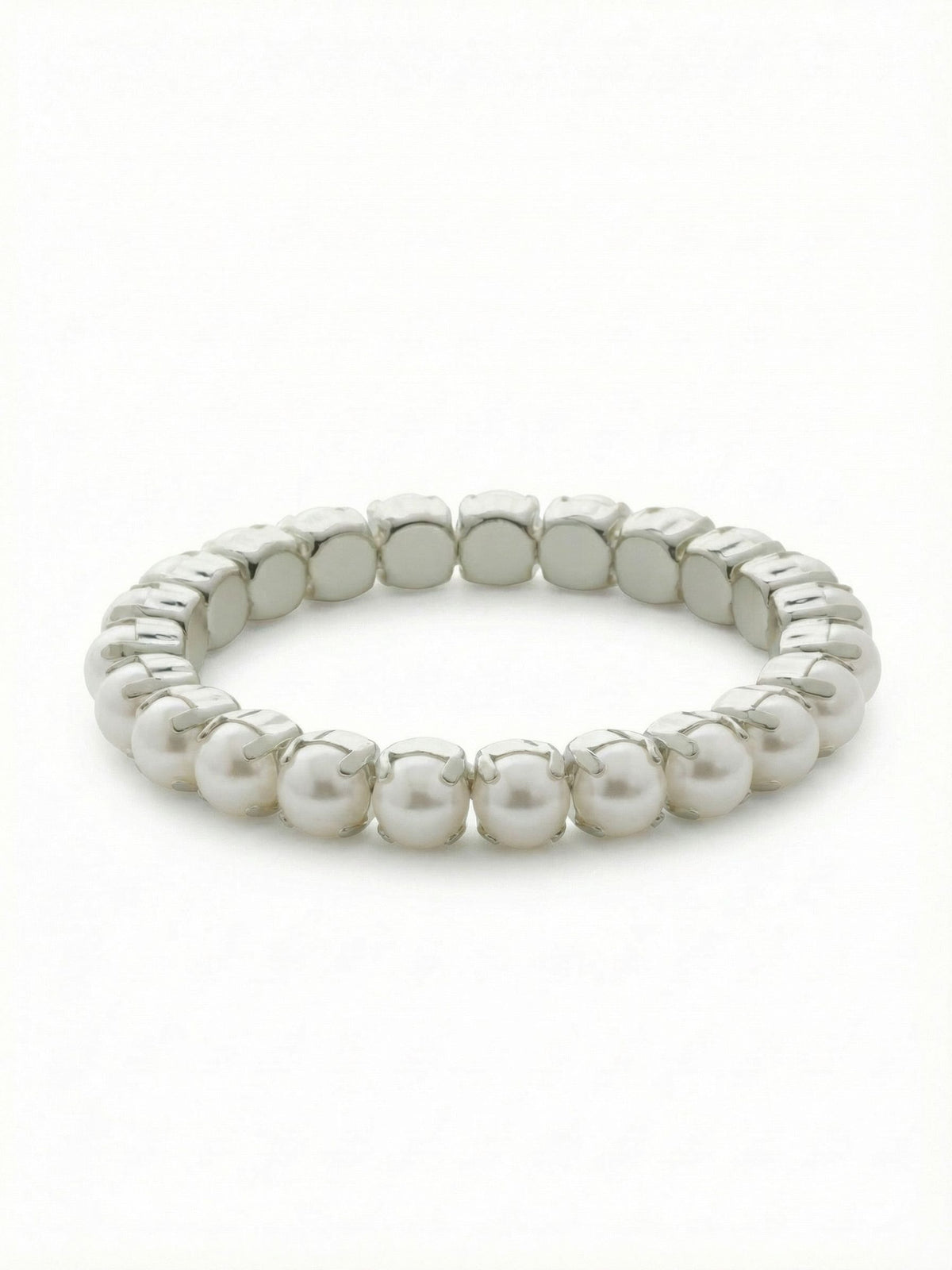 Sorrelli Modern Pearl 8 inch Sienna Stretch Bracelet