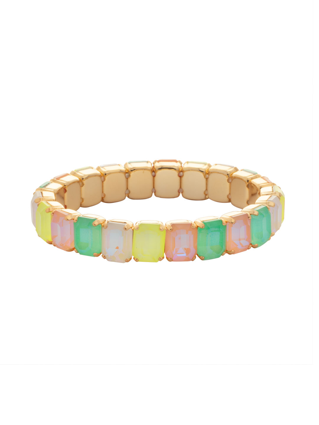 Sorrelli Mango Mint 7 inch Octavia Stretch Bracelet