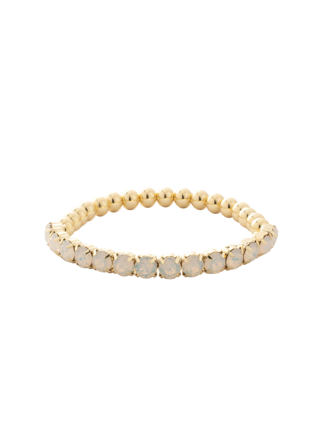 Sorrelli White Opal Mini Crystal Mini Zola Stretch Bracelet