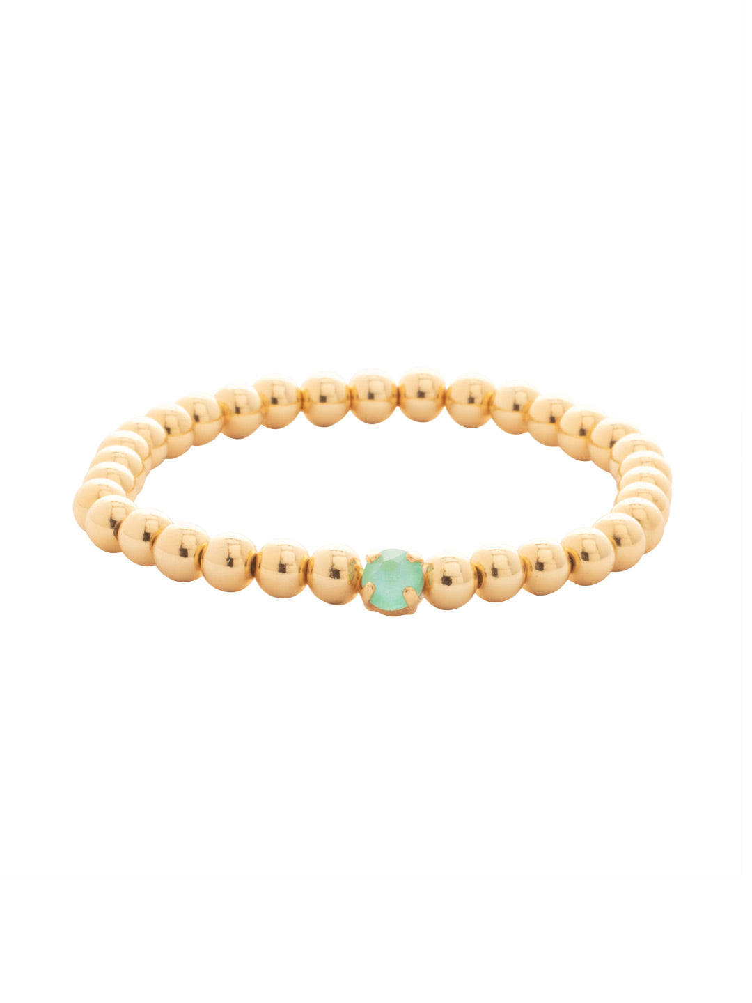 Sorrelli Mint Delite Mini Single Crystal Stretch Bracelet