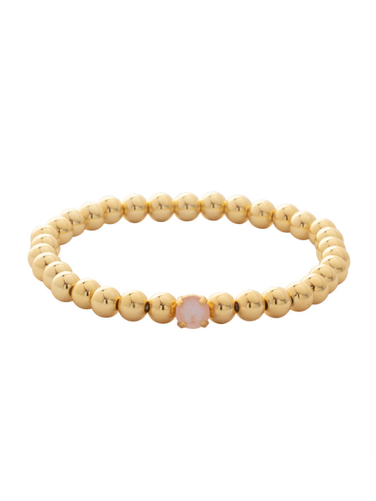 Sorrelli Peach Delite Mini Single Crystal Stretch Bracelet