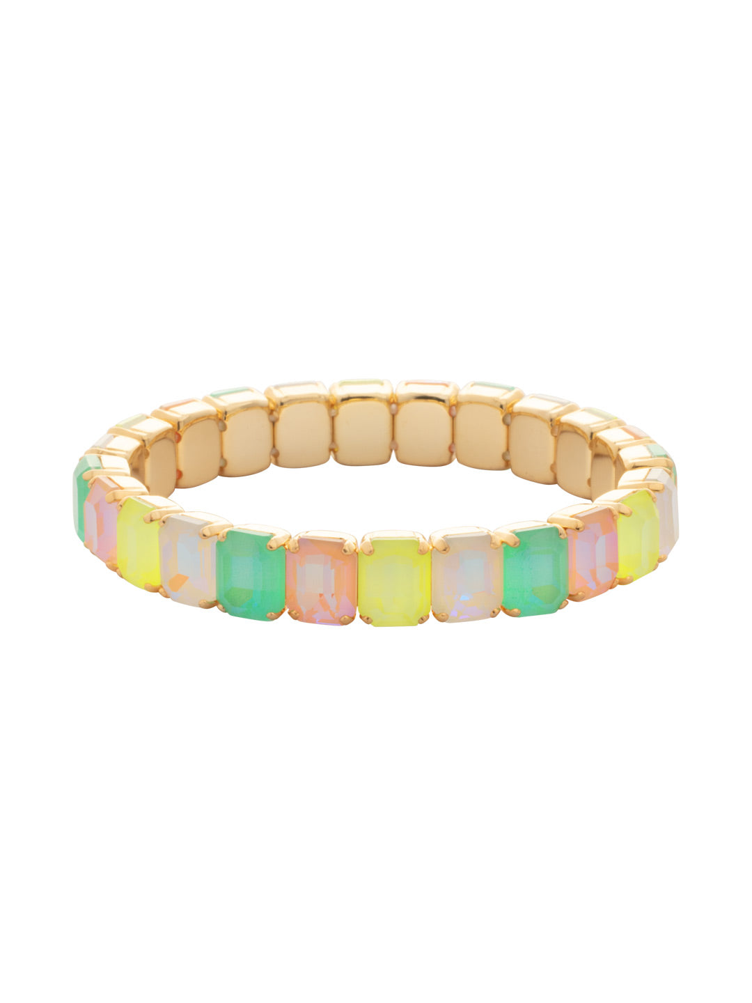 Sorrelli Mango Mint 8 inch Octavia Stretch Bracelet