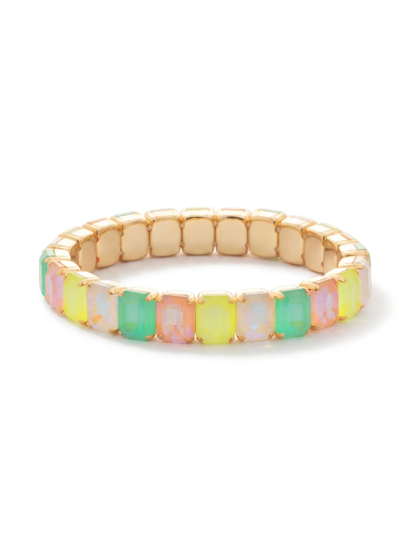 Sorrelli Mango Mint 8 inch Octavia Stretch Bracelet