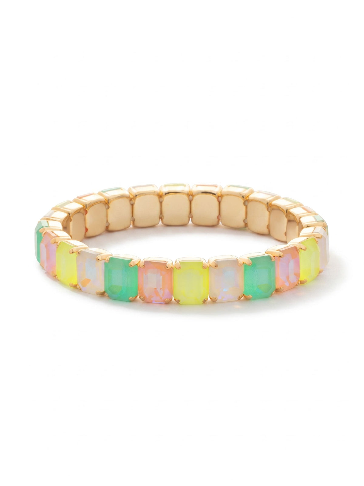 Sorrelli Mango Mint 8 inch Octavia Stretch Bracelet