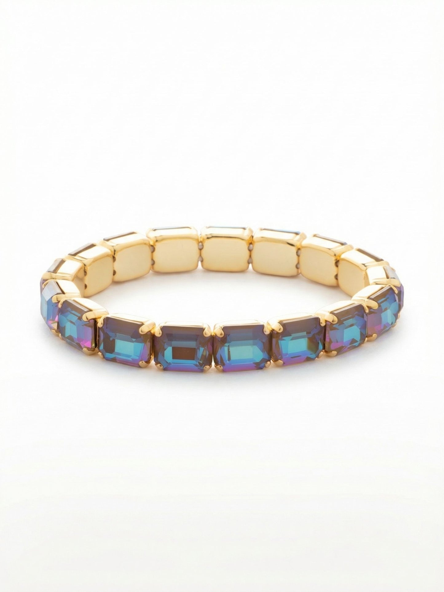 Sorrelli Cappuccino Delite 7 Inch Easton Emerald Cut Stretch Bracelet