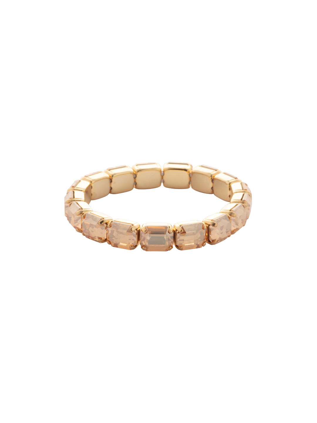 Sorrelli Dark Champagne 7 Inch Easton Emerald Cut Stretch Bracelet