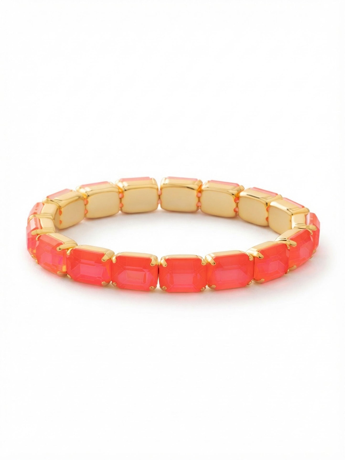 Sorrelli Electric Hyacinth 7 Inch Easton Emerald Cut Stretch Bracelet